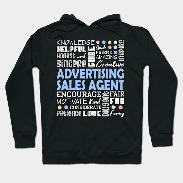 Proud Advertising Sales Agent Hoodie by White Martian